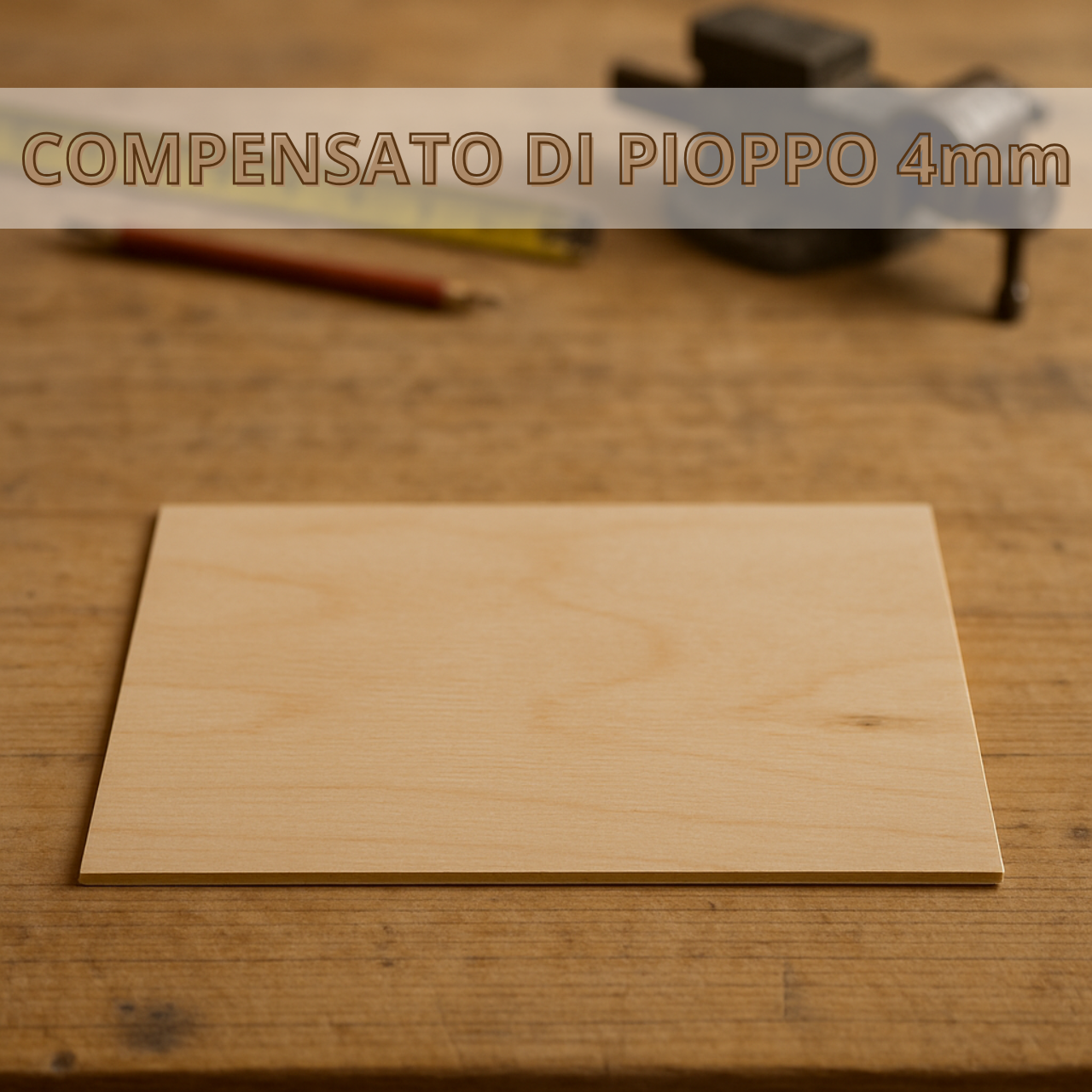 Portachiavi inciso in legno di pioppo