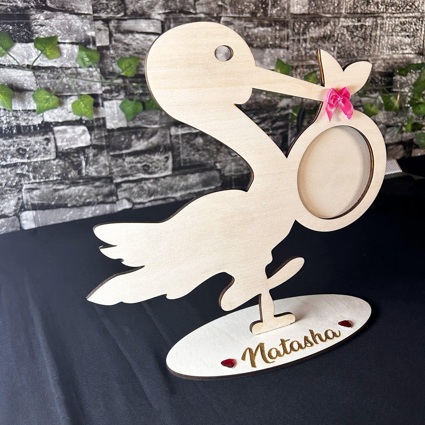 PORTAFOTO CICOGNA ''IL PRIMO SORRISO''