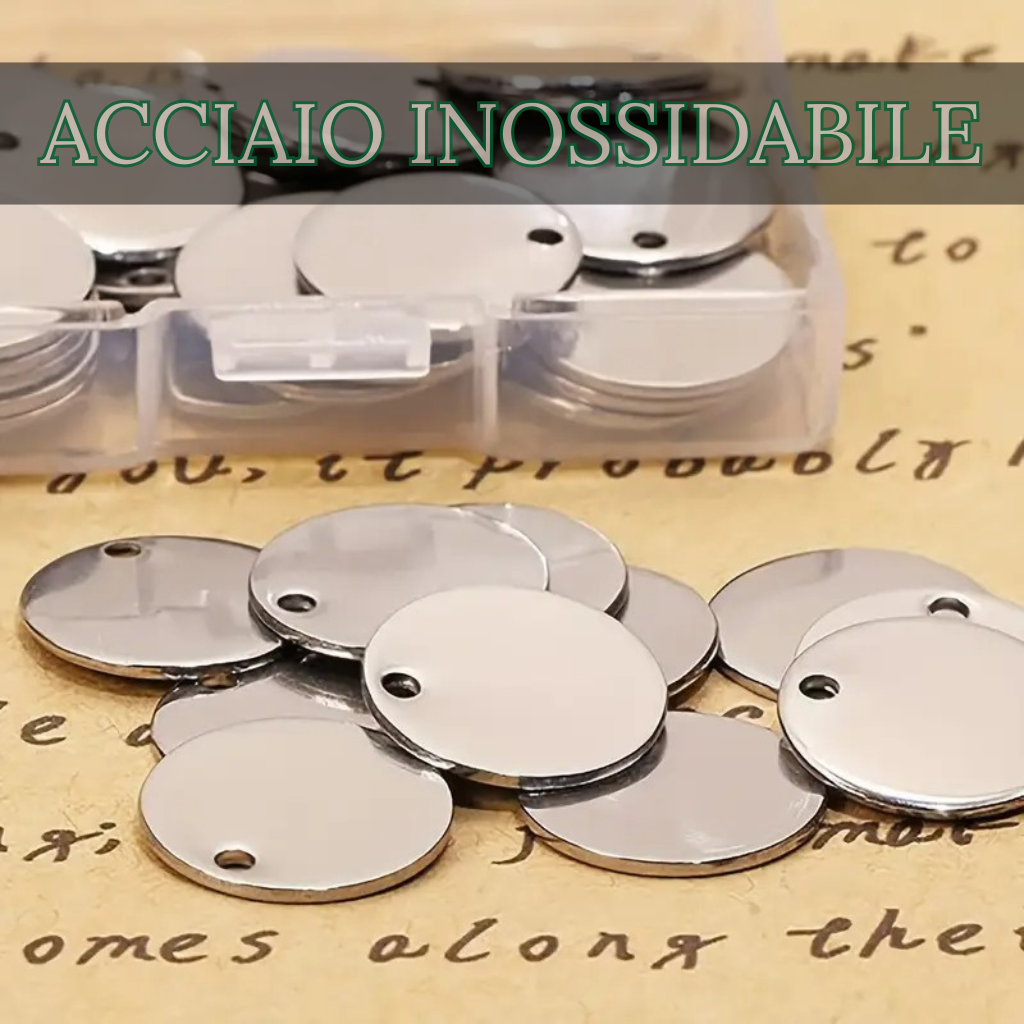 Collana Rotonda Con Foto Incisa