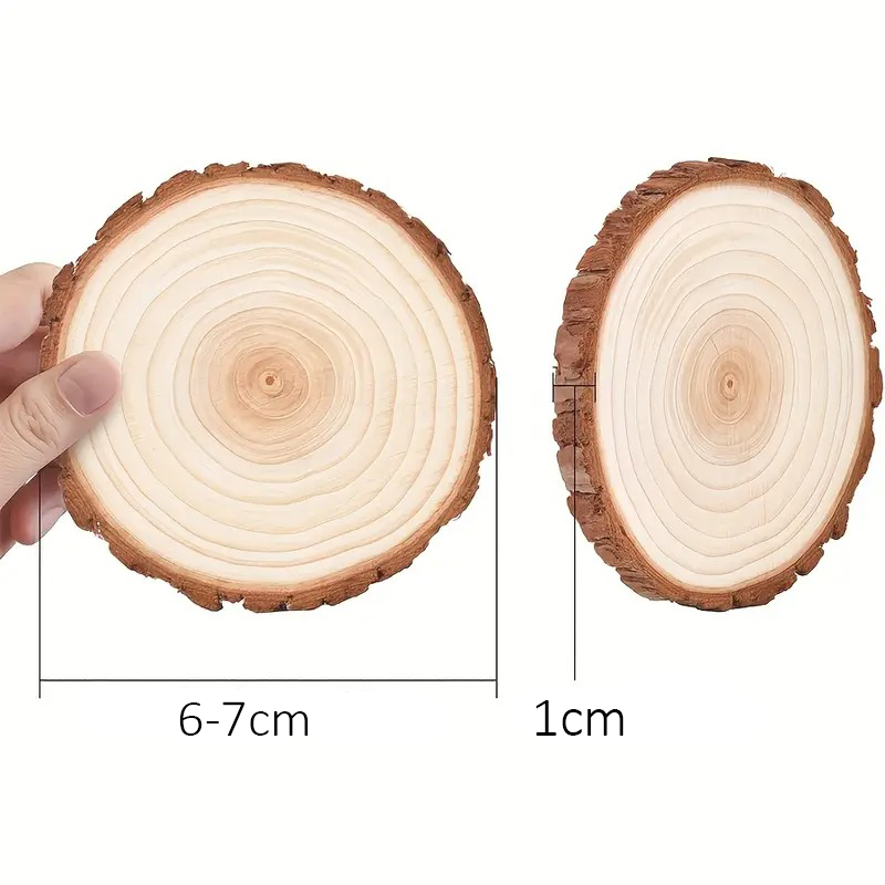 SOTTOBICCHIERI IN IN LEGNO NATURALE CON INCISIONE