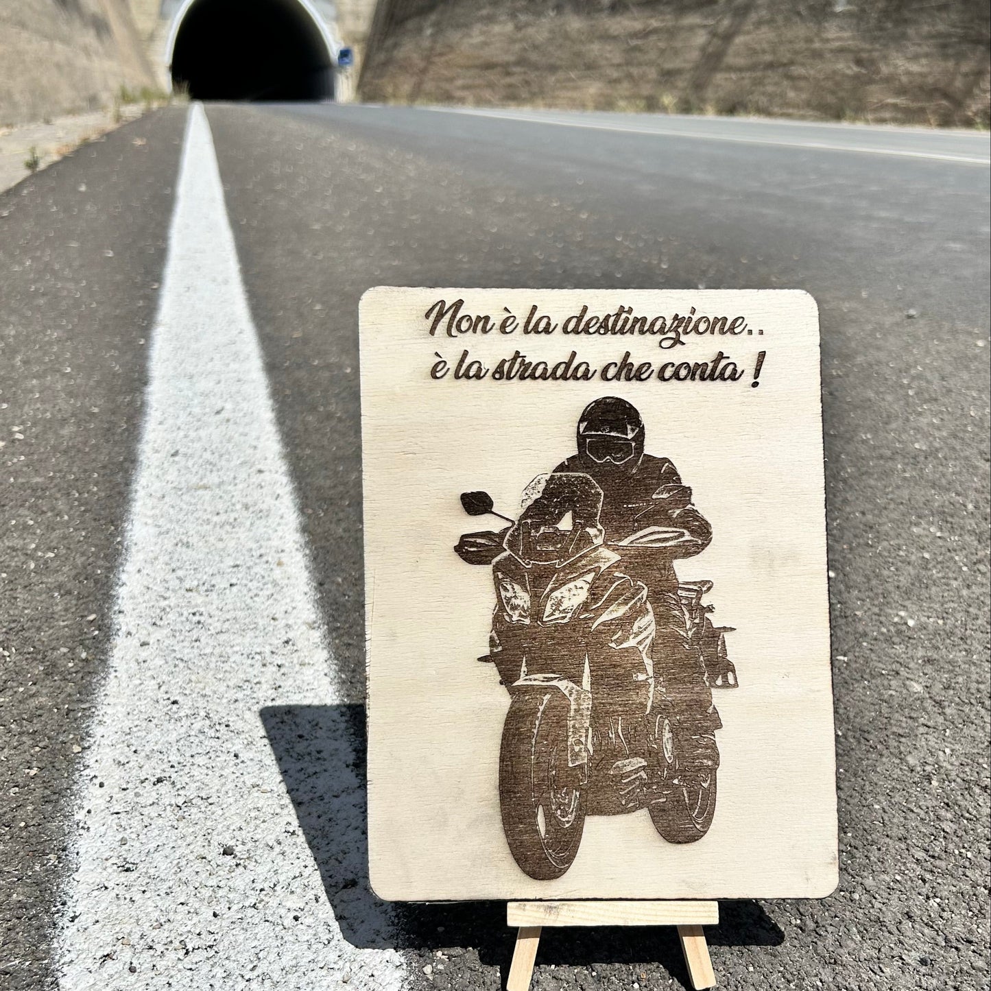 Quadro Artigianale in legno di pioppo con Foto Incisa al Laser