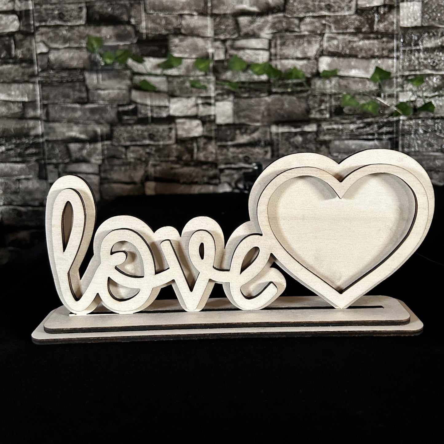 PORTAFOTO SCRITTA ''LOVE''