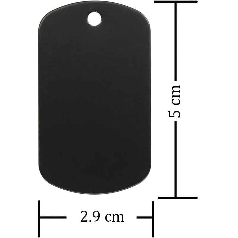 Collana Personalizzata in Acciaio Nero – Incisione con Foto o Testo