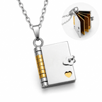 Collana/Portachiavi Libro ✦ con Dedica Personalizzata