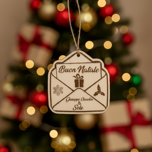 Decorazioni natalizie in legno personalizzate