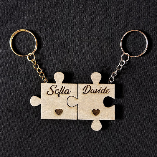 PORTACHIAVI PUZZLE INNAMORATI
