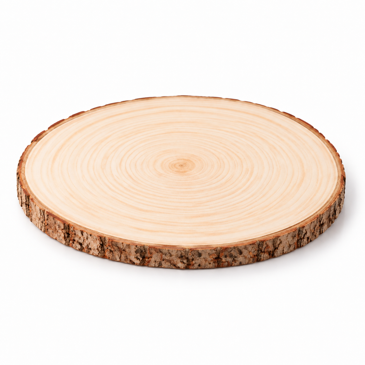 Fetta di Legno Rustica vuota con Corteccia Naturale Ø24-26cm