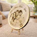 Il Disco dei Ricordi™ – Disco in Legno Personalizzabile con Foto e Testo