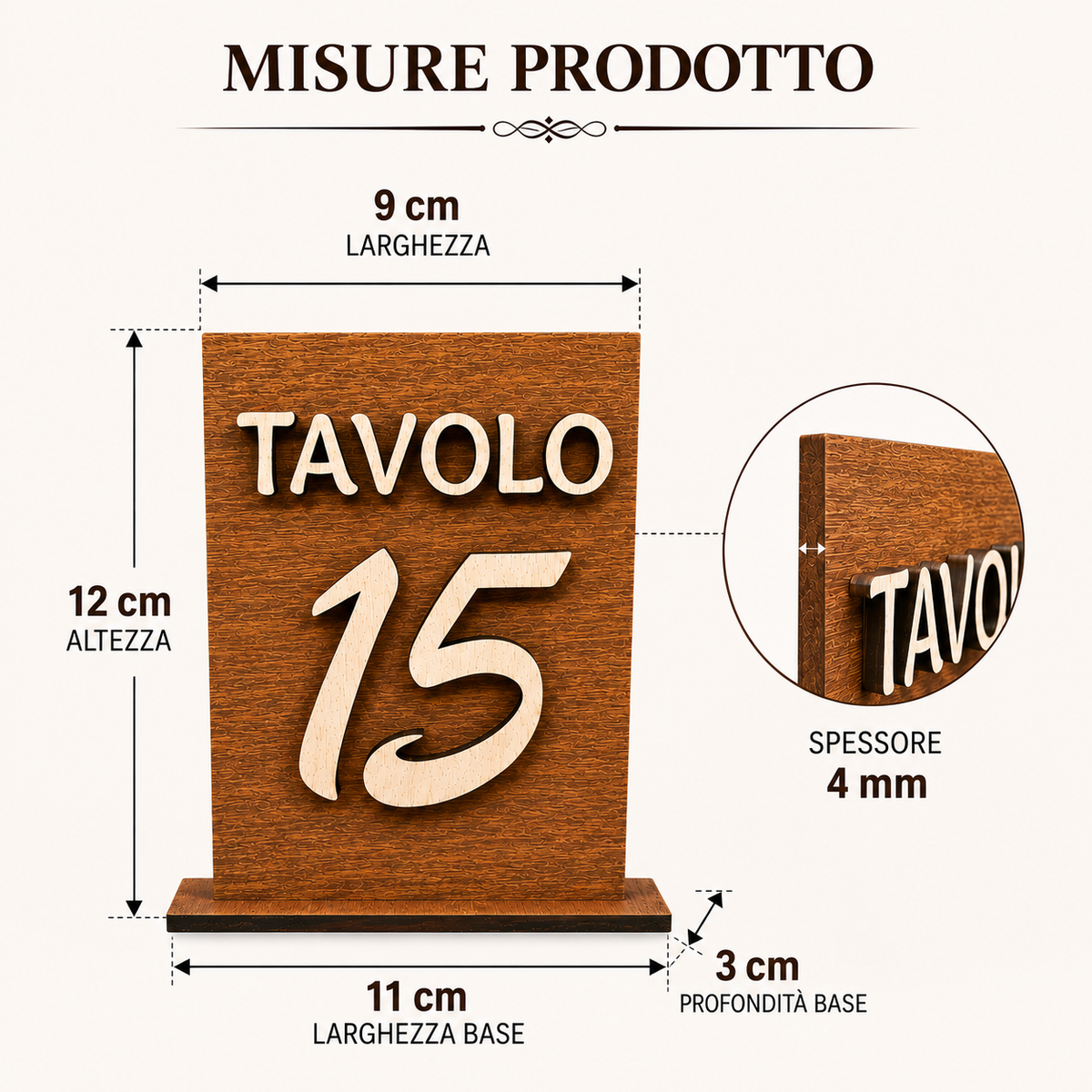 Segnaposto QR artigianale per Ristoranti & Bar