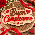 Targhetta in Legno “Buon Compleanno”