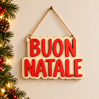 Targhetta in Legno “Buon Natale”