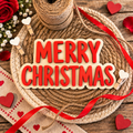 Targhetta in Legno “Merry Christmas”