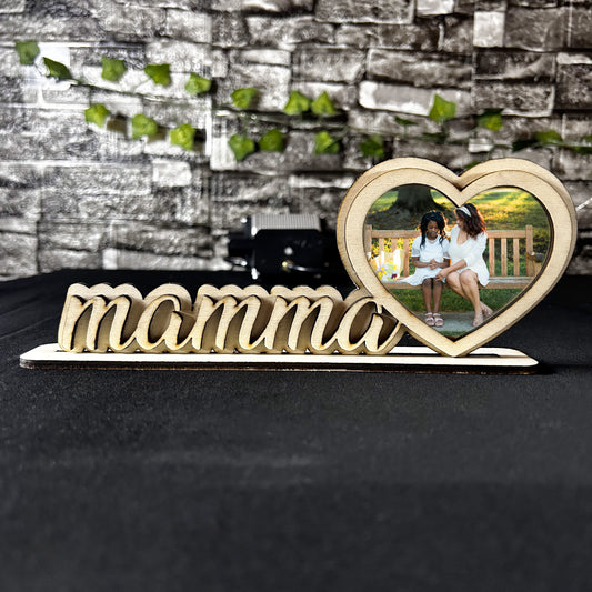 PORTAFOTO SCRITTA MAMMA