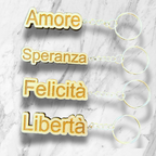 Portachiavi legno – Felicità, Amore, Libertà, Speranza