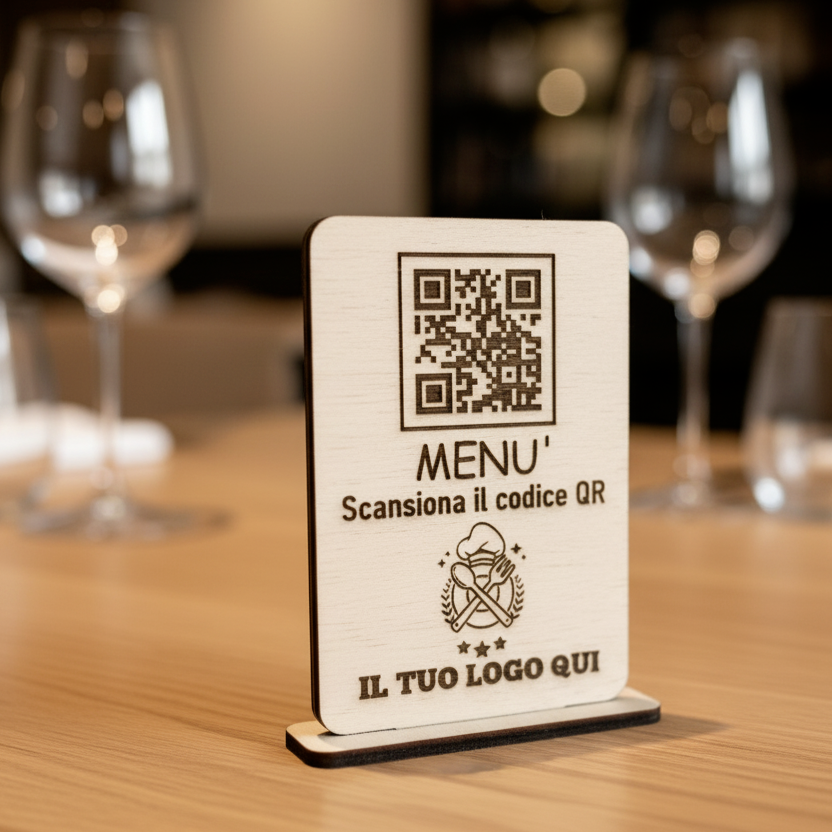Segnaposto QR artigianale per Ristoranti & Bar