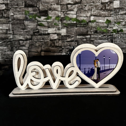 PORTAFOTO SCRITTA ''LOVE''