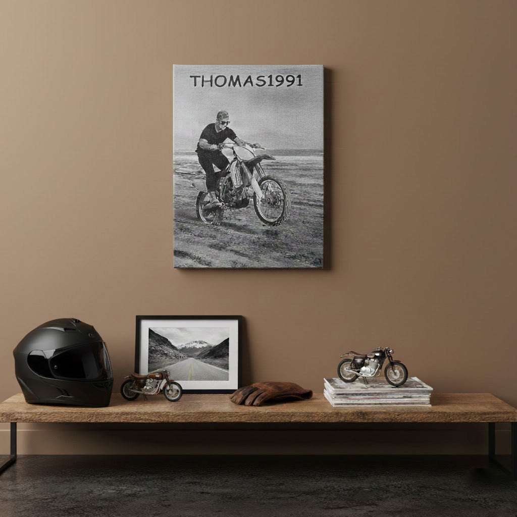 La Tela dei Ricordi™ – Tela Personalizzabile con Foto e Testo