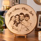 Il Disco dei Ricordi™ – Disco in Legno Personalizzabile con Foto e Testo