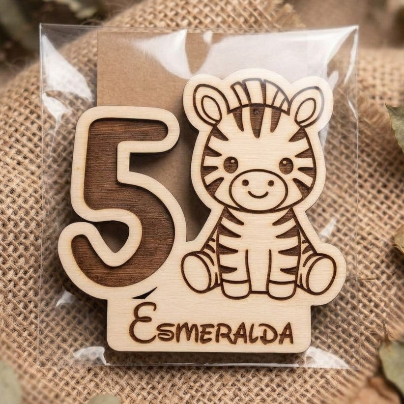 Calamita a Forma di Zebra – Ricordino per Compleanni & Eventi