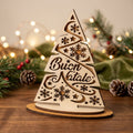 Albero di Natale in Legno 3D| Decorazione Natalizia Artigianale