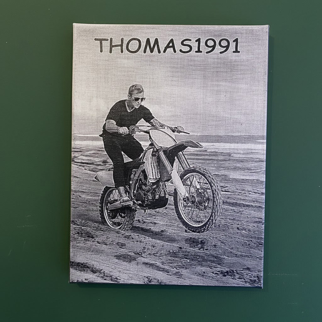 La Tela dei Ricordi™ – Tela Personalizzabile con Foto e Testo